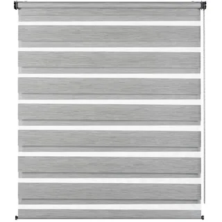 GARDINIA Doppelrollo »de luxe« 70 cm x 180 cm Grau