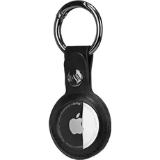 Bild Clip Ring Schlüsselanhänger Apple AirTag Schwarz