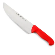 Arcos Serie 2900 - Metzgermesser Steakmesser - Klinge Nitrum Edelstahl 250 mm - HandGriff Polypropylen Farbe Rot