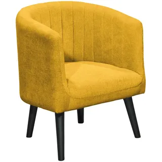 Livetastic Cocktailsessel , Gelb , Textil , 61x82x58 cm , Wohnzimmer, Sessel, Cocktailsessel