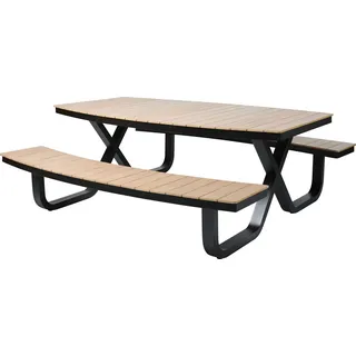 BEST Freizeitmöbel BEST Sitzgruppe Buddy, schwarz Kunststoff, Metall