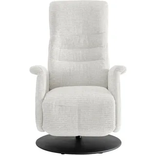 Livetastic Relaxsessel , Weiß , Textil , 72x118x85-165 cm , Made in Eu , Relaxfunktion, Herz-Waage-Funktion, Sitzfläche 360° drehbar , Wohnzimmer, Sessel, Relaxsessel