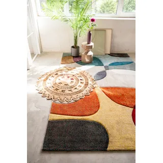 OTTO home Teppich »Liva« rechteckig 13 mm Höhe Hoch-Tief-Effekt, bunt