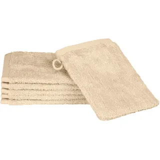 Ross Premium Waschhandschuh 16 x 22 cm beige