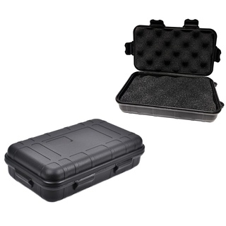 Milepetus 2 Outdoor Groß stoßfest wasserdicht Boxen Survival luftdicht Fall Kunststoff Survival Box Container Aufbewahrungsbox (XL, Schwarz)