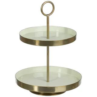 Snacktablett 30 x 30 x 40,5 cm Gold Grün Eisen