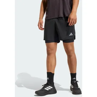 adidas Men's adi365 Running Essentials 2in1 Shorts, Black, L