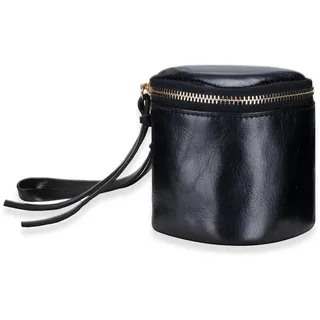 LAOYEFACAI Mini Taschenanhänger Münzgeldbörse Kopfhörertasche für Damen kreative Schlüsselanhänger Make-up-Tasche Münzgeldbörse mit Reißverschluss (Black)