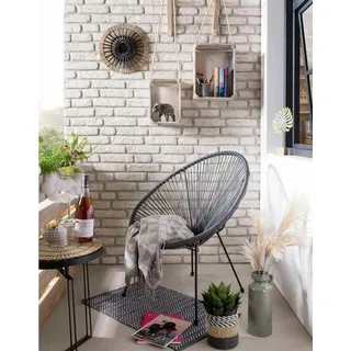 Möbilia Livetastic Gartenstuhl 73 x 73 x 88 cm grau 2 St.