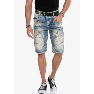 Cipo & Baxx Caprijeans, blau