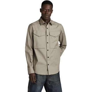 G-Star RAW Herren Cargo Regular Hemd, Grau (Elephant Skin D22971-D384-G106), M