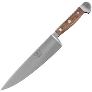 Güde Solingen - Kochmesser geschmiedet, 21 cm, Walnussholz, ALPHA WALNUSS, Küchenmesser, Doppelkropf, Handmade Germany