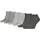 Sneakersocken 3 Paar Grau 39-42