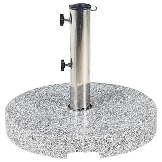 Beliani Schirmständer Granit 45 cm Grau