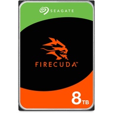 Seagate FireCuda 8TB interne Festplatte HDD, 3.5 Zoll, 7200 U/Min, CMR, 256 MB Cache, SATA 6GB/s, silber, inkl. 3 Jahre Rescue Service, FFP, Modellnr.: ST8000DXZ01