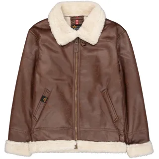 Alpha Industries Lederjacke »B-3 Faux Leather«, braun