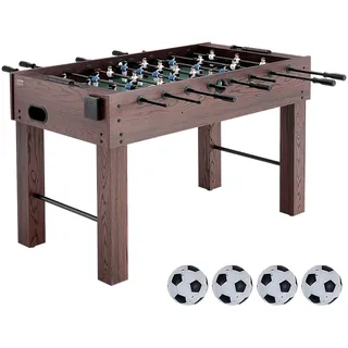 VEVOR Tischfußballtisch, 55 Zoll Tischfußballtisch in Standardgröße, Tischfußballtisch in Voller Größe für den Innenbereich, Tischfußballtisch-Set, inklusive 4 Bällen und 2 Getränkehaltern