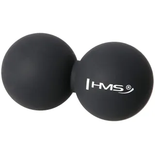 HMS Unisex's 17-42-002 5907695519396 Double Lacrosse Bälle, Black, One Size