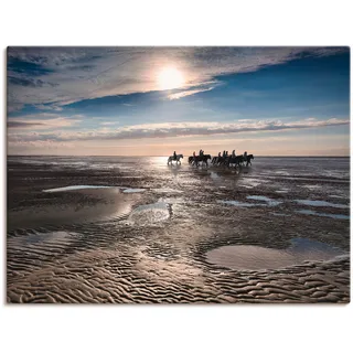 Artland Leinwandbild »Freiheit am Meer«, Strand, (1 St.), auf Keilrahmen gespannt, blau