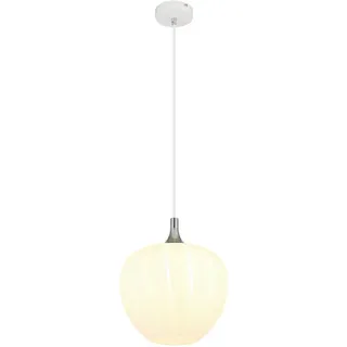 Globo Hängeleuchte , Weiß, Chromfarben , Metall, Glas , rund , 120 cm , Ce , Lampen & Leuchten, Leuchtenserien