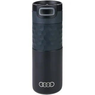 Audi Collection Audi 3292200400 Trinkflasche Isolierflasche Trinkbecher Thermosflasche 500ml, schwarz, mit Audi Ringe Logo