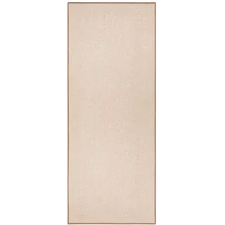 HANSE HOME BT Carpet Bouclé Läufer – Küchenläufer rutschfest Teppichläufer Flachgewebe Kurzflor Teppich Küchenteppich für Flur, Küche, Wohnzimmer, Badezimmer, Bad – Beige, 80x150cm
