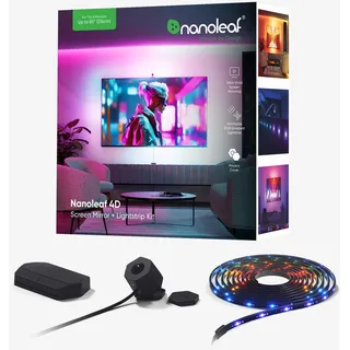 Nanoleaf 4D TV Screen Mirror + Lightstrips Starter Set 24 W Schwarz 216 cm