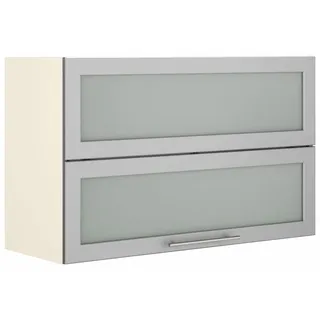 WIHO KÜCHEN Hängeschrank Faltlifthängeschrank Ela 90 x 35 x 56,5 cm Grau