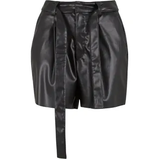URBAN CLASSICS Synthetic Leather Kurze Hose Black 31
