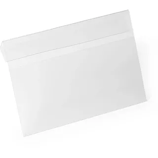 Durable Kennzeichnungstasche HARD COVER mit Falz A5 quer, Packung à 10 Stück, transparent, 116219