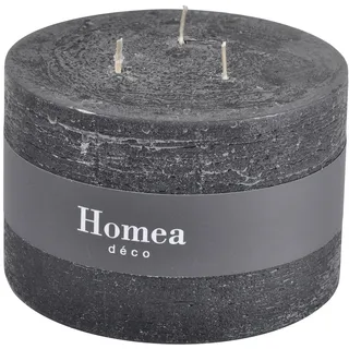 homea 6bpc022nr Kerze Zylindrische Paraffin schwarz 12,5 x 12,5 x 8 cm