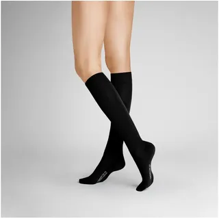 Hudson Kniestrümpfe Relax Cotton 1 Paar Schwarz 39-42