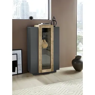 Home Affaire Vitrine »Coro, Vitrine, Glasvitrine, Vitrinenschrank, Stauraumvitrine« 3 Türen davon 1 Glastür, 9 Fächer, Doppeltiefe, Höhe 120,5cm,