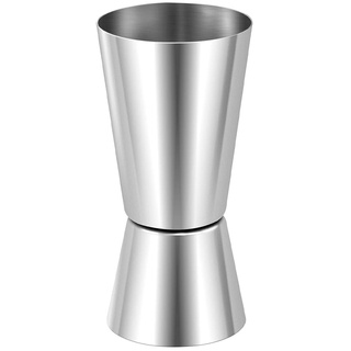 XFentech Cocktail-Messbecher - 25/50ml Cocktailmessbecher Spirituosen Messbecher Edelstahl 304 Bar Cocktail Shot Messbecher Doppelbecher für Home Bar Party