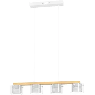 EGLO Portico-Z 4-flg. 81,5 cm Holz Weiß-Braun