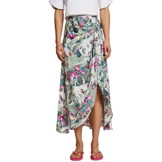 ESPRIT Damen 063EO1D306 Rock, 267/PALE Khaki 3, 40