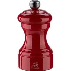 Peugeot Bistro Pfeffermühle 10 cm Passionsrot lackiert Holz, Pfeffermühle + Salzmühle, Rot