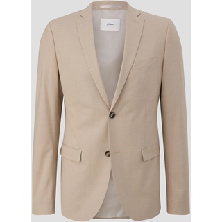 S.Oliver Herren, 2140779 Business-Anzug Jacke, 80M1 beige, 102