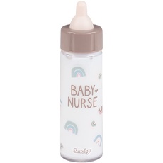 Smoby - Baby Nurse Magisches Milch-Fläschchen - Puppenflasche, Trinkflasche für Puppen mit magischer Milch, für alle Puppen, für Kinder ab 1 Jahren, Rosa, Lila