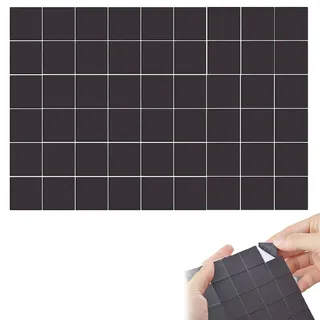 54 Stück Magnetplättchen Selbstklebend,20 X 20 Mm Vielseitige Flache Magnete Zum Kleben Befestigung Von Postern,Fotos Und Bilder, Quadrat