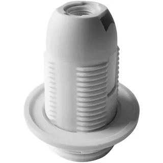 Thermoplastische Lampenfassung E14 Virone LH/E14-2/W, mit Flansch, weiß