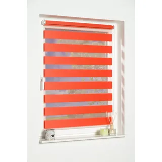 K-HOME Doppelrollo Ancona 40 x 150 cm rot/orange