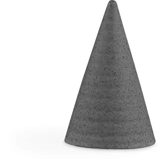 Kähler, Designer Glasurkegel aus Steingut in Dunkelgrau, 11 cm