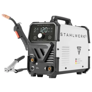 STAHLWERK Fülldraht Schweißgerät Mini FLUX 120 ST, 1129, mit synergischem Drahtvorschub und ARC