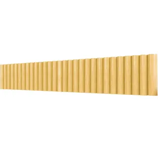 Outsunny Gartenzaun Tannenholz Naturholz , Naturfarben , Holz , 2.7x30 cm , Gartenzubehör