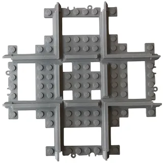Kompatibles Kreuzungsgleis für Spielzeug- und Modelleisenbahn, ABS 150 mm