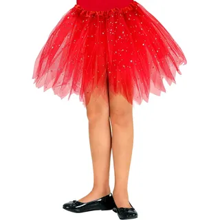 W WIDMANN MILANO Party Fashion - Tutu Glitzer, Länge circa 30 cm, Petticoat, Unterrock, Tänzerin, Karneval