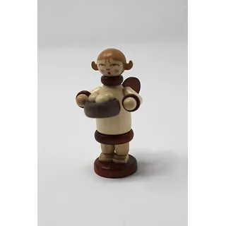 Miniaturfigur Weihnachtsengel mit Obstschale 5 cm Himmelskind Festengel Cherub