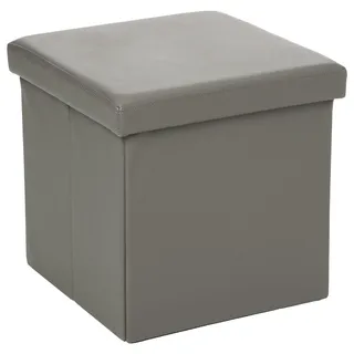 Sitzsack, quadratisch, grau, zusammenklappbar