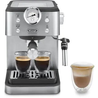 De'Longhi Linea Classic EM450.M schwarz + Milchaufschäumer